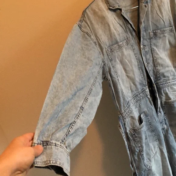 Free People Knox Coverall Morning Dew romper/jumpsuit - Picture 10 of 13